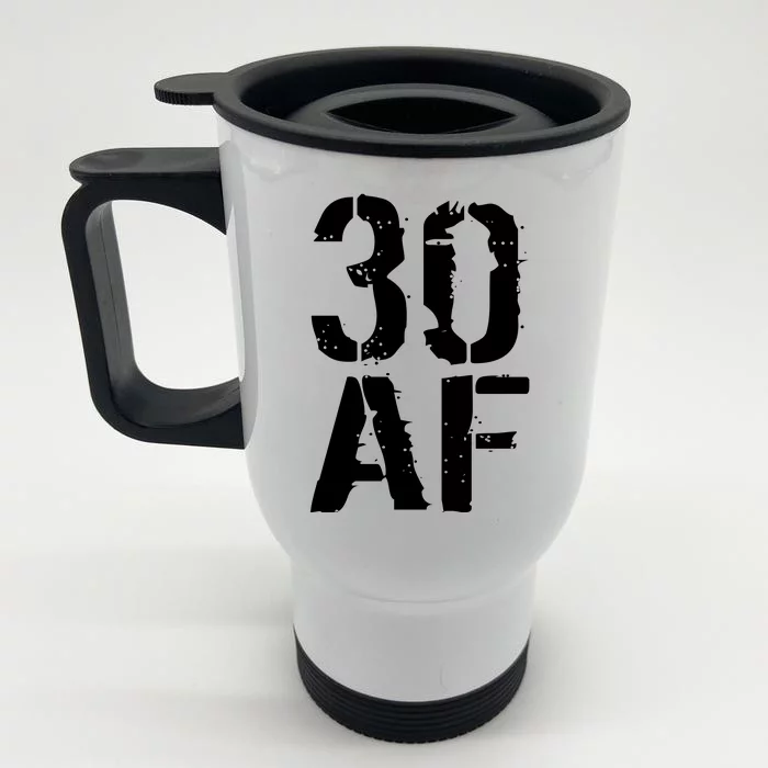 30 AF 30th Birthday Front & Back Stainless Steel Travel Mug