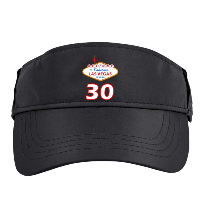 30 Years Old In Vegas - 30th Birthday Adult Drive Performance Visor