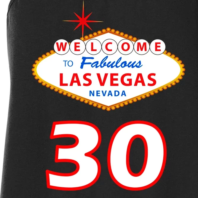 30 Years Old In Vegas - 30th Birthday Women's Racerback Tank