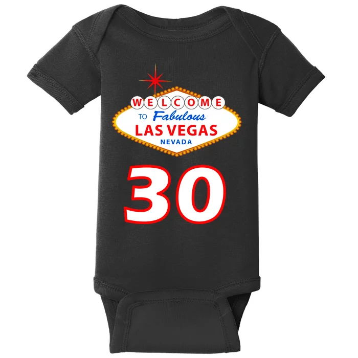 30 Years Old In Vegas - 30th Birthday Baby Bodysuit