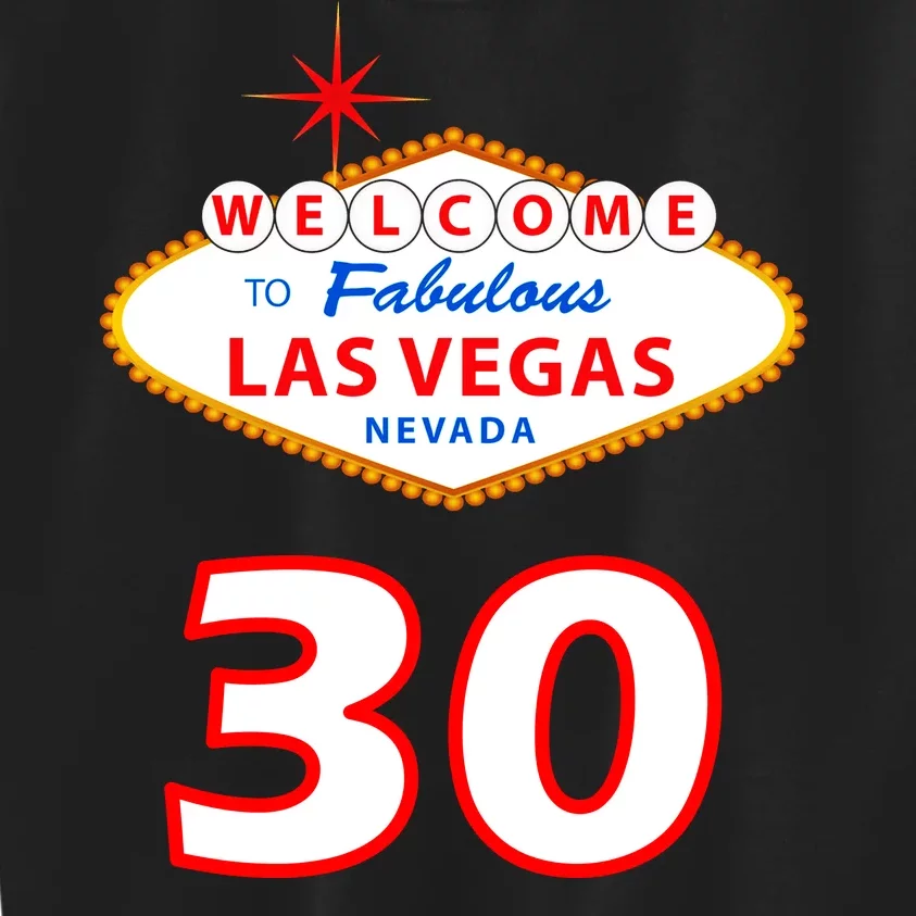 30 Years Old In Vegas - 30th Birthday Kids Sweatshirt