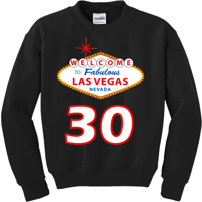 30 Years Old In Vegas - 30th Birthday Kids Sweatshirt