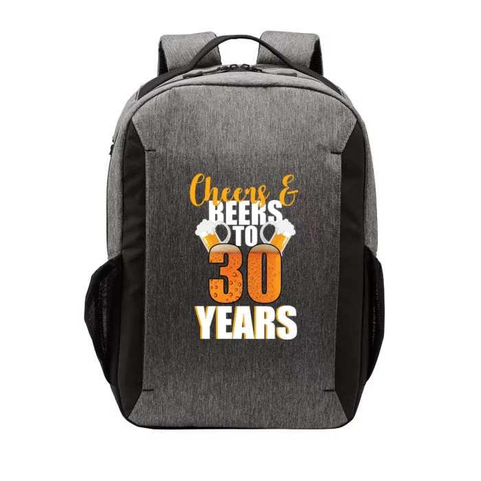 30th Birthday Cheers & Beers To 30 Years Vector Backpack