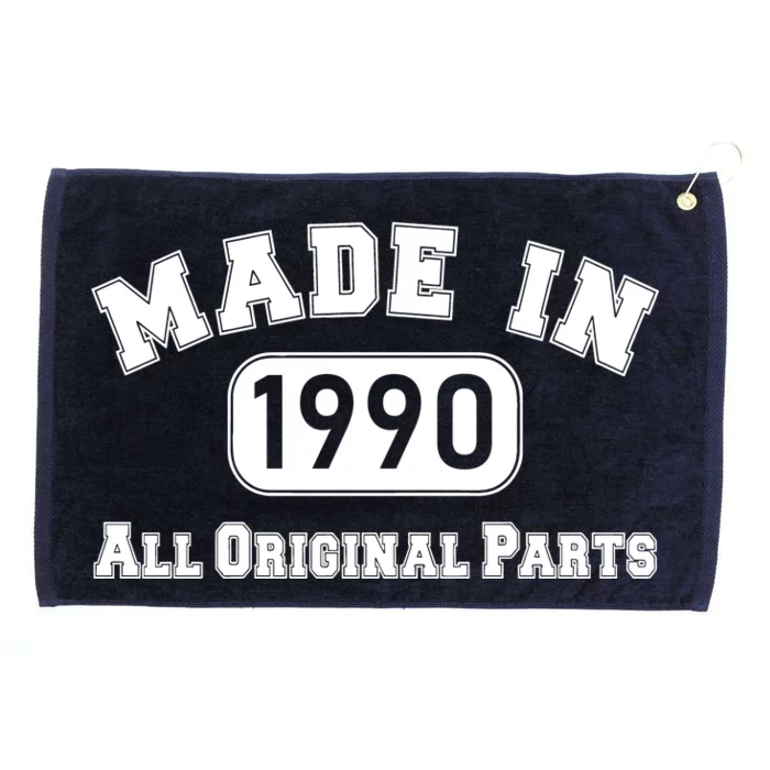 30th Birthday Made in 1990 All Original Parts Grommeted Golf Towel