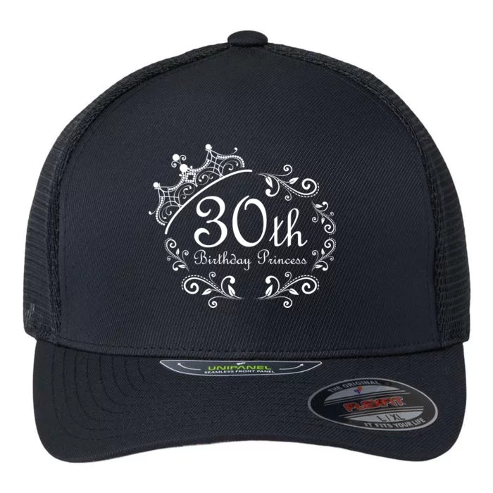 30th Birthday Princess Flexfit Unipanel Trucker Cap