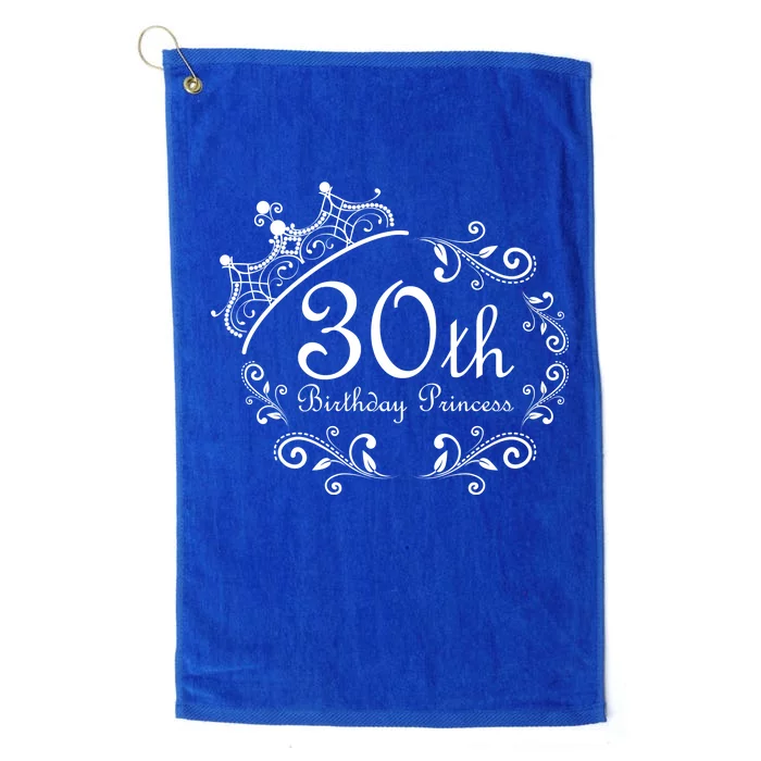 30th Birthday Princess Platinum Collection Golf Towel