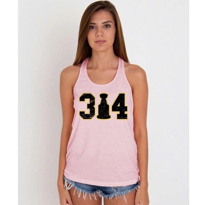 314 Hockey St. Louis Champions Women's Knotted Racerback Tank