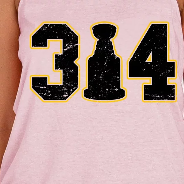 314 Hockey St. Louis Champions Women's Knotted Racerback Tank