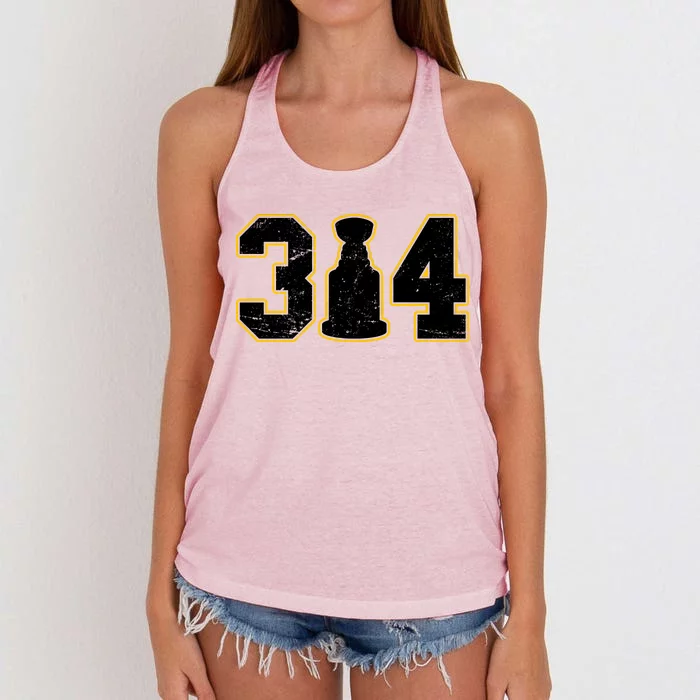 314 Hockey St. Louis Champions Women's Knotted Racerback Tank