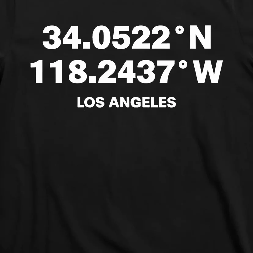 34.0522n 118.2437w Los Angeles T-Shirt