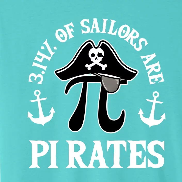 3 14 Percent Of Sailors Are Pi Rates Funny Pirates Pi Day Gift ChromaSoft Performance T-Shirt