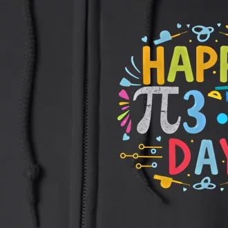 3 14 Pi Day Pie Day Pi Symbol For Math Lovers And Gift Full Zip Hoodie