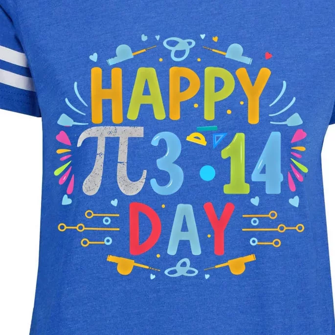 3 14 Pi Day Pie Day Pi Symbol For Math Lovers And Gift Enza Ladies Jersey Football T-Shirt