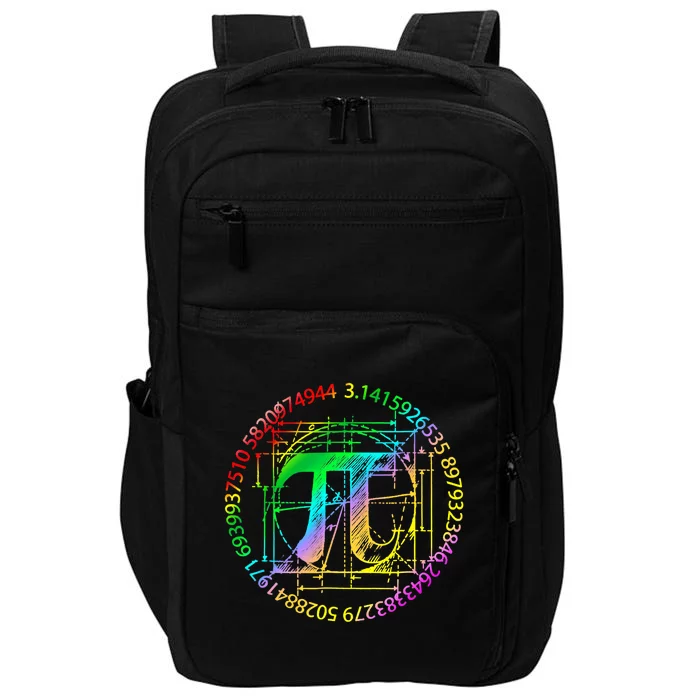 3 14 Pi Math Teacher Happy Pi Day Gift Impact Tech Backpack