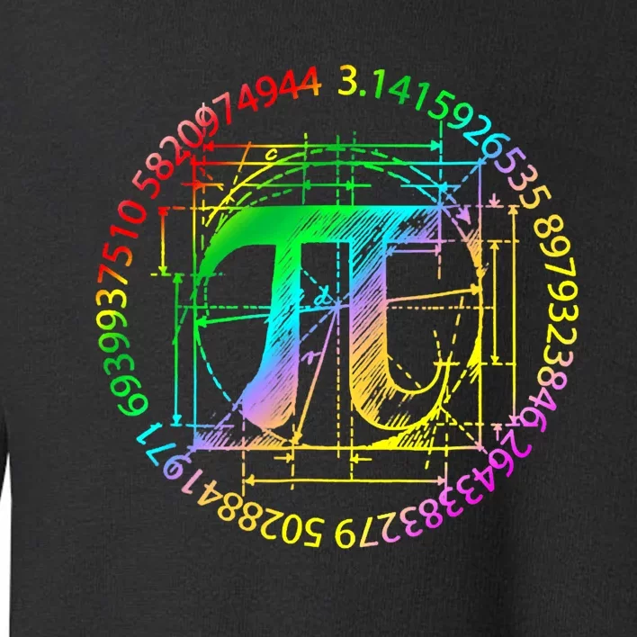 3 14 Pi Math Teacher Happy Pi Day Gift Toddler Sweatshirt