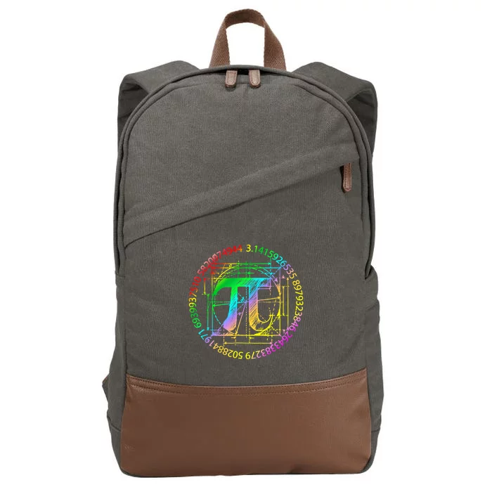 3 14 Pi Math Teacher Happy Pi Day Gift Cotton Canvas Backpack