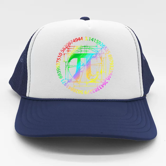 3 14 Pi Math Teacher Happy Pi Day Gift Trucker Hat