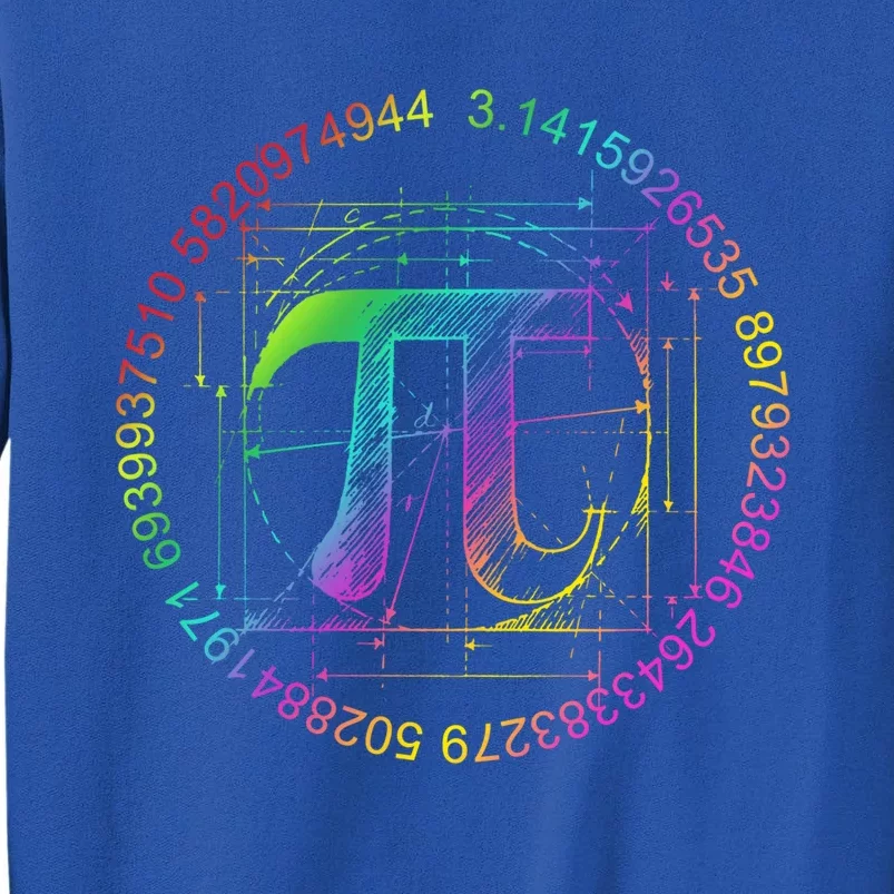 3 14 Pi Math Teacher Happy Pi Day Gift Tall Sweatshirt