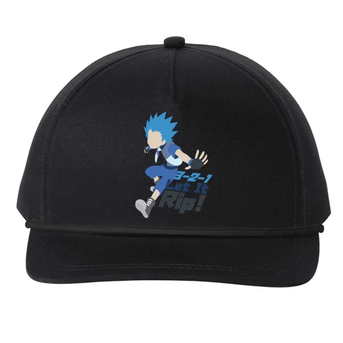 321 Let It Rip Anime Snapback Five-Panel Rope Hat