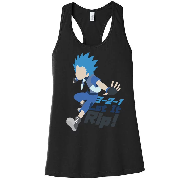 321 Let It Rip Anime Women's Racerback Tank