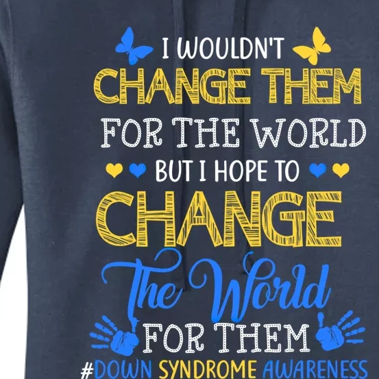 3 21 Down Syndrome Awareness Gift Advocate Teacher Parent Cute Gift Women's Pullover Hoodie