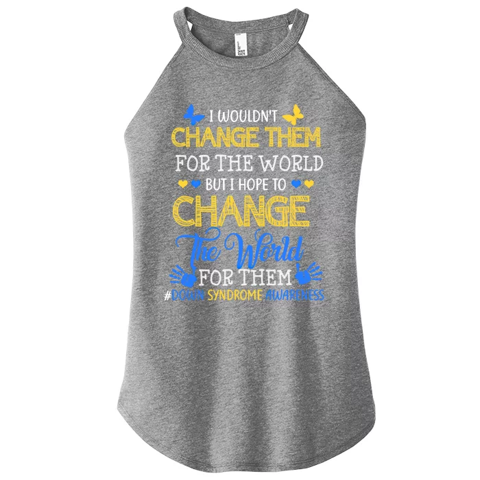 3 21 Down Syndrome Awareness Gift Advocate Teacher Parent Cute Gift Women’s Perfect Tri Rocker Tank