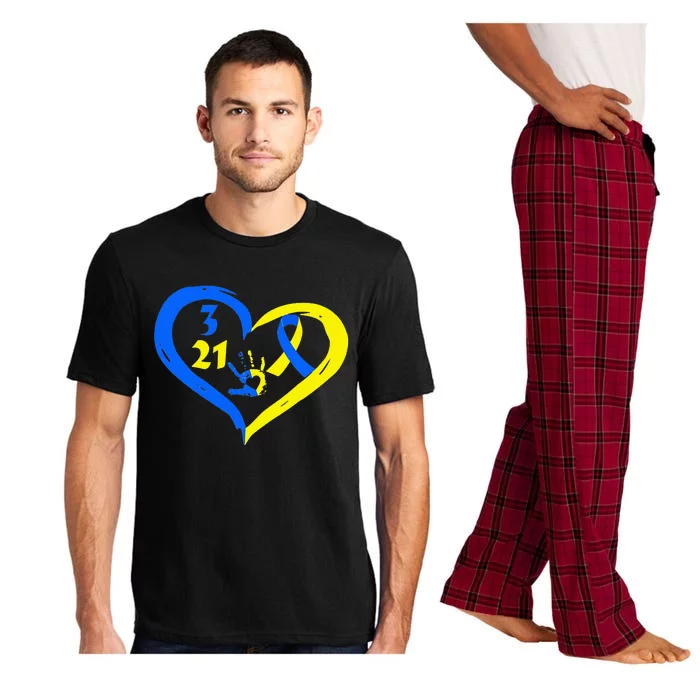 3 21 World Down Syndrome Awareness Day Heart March 21st Pajama Set