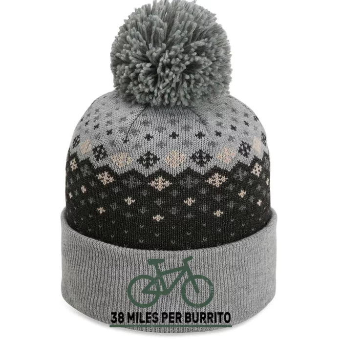 38 Miles Per Burrito Bike Ride The Baniff Cuffed Pom Beanie