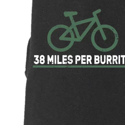 38 Miles Per Burrito Bike Ride Doggie 3-End Fleece Hoodie