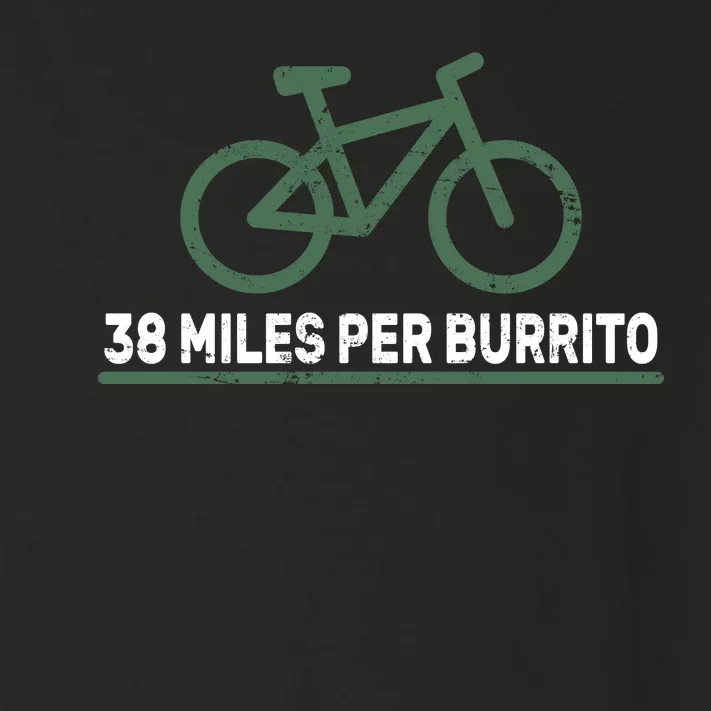 38 Miles Per Burrito Bike Ride Toddler Long Sleeve Shirt