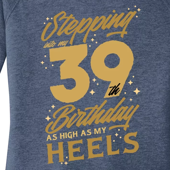 39th Birthday High Heels Women's Perfect Tri Tunic Long Sleeve Shirt