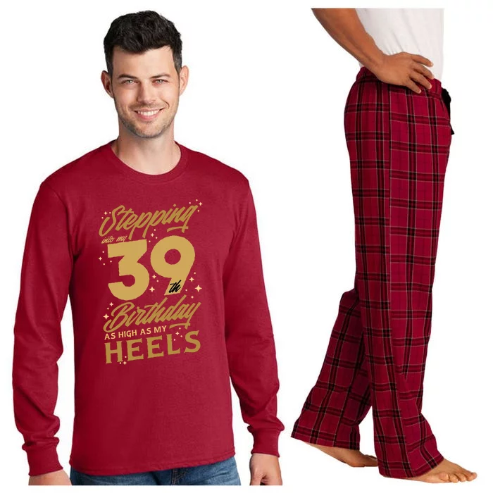 39th Birthday High Heels Long Sleeve Pajama Set