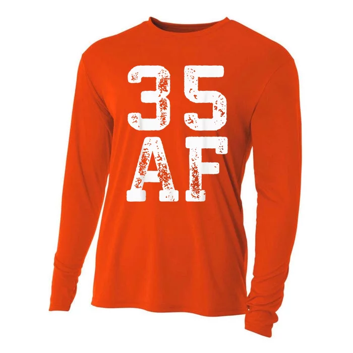 35 AF 35th Birthday Shirt shirt Cooling Performance Long Sleeve Crew