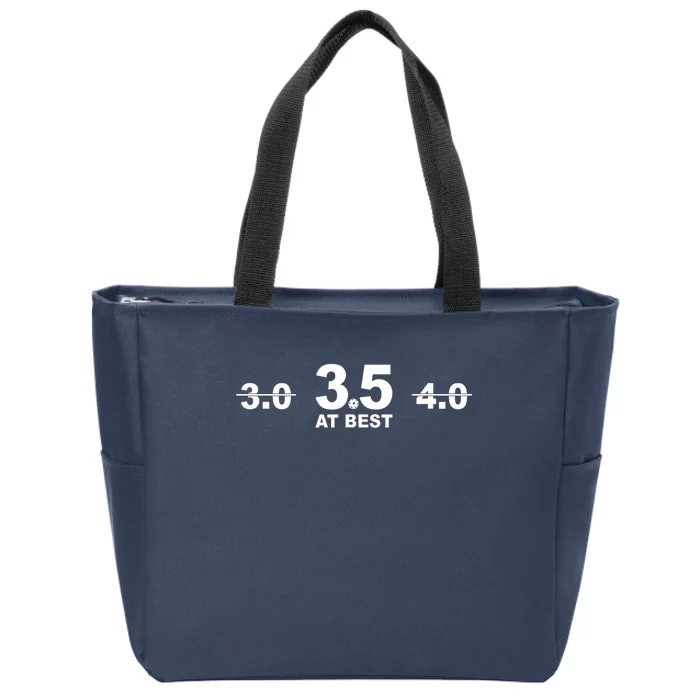 3.5 At Best Pickleball Gift Pickleball Fans Zip Tote Bag