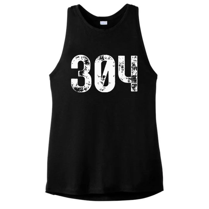 304 Area Code West Virginia Mobile Telephone Area Code 304 Ladies Tri-Blend Wicking Tank