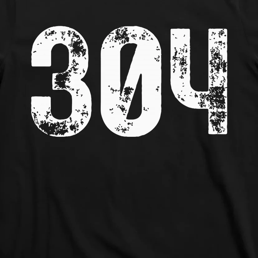 304 Area Code West Virginia Mobile Telephone Area Code 304 T-Shirt