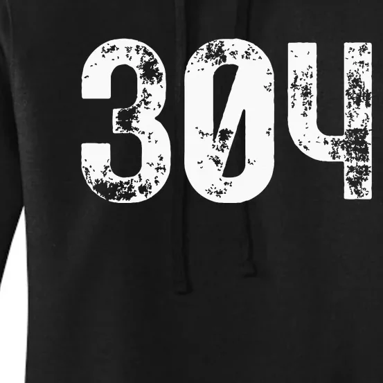 304 Area Code West Virginia Mobile Telephone Area Code 304 Women's Pullover Hoodie