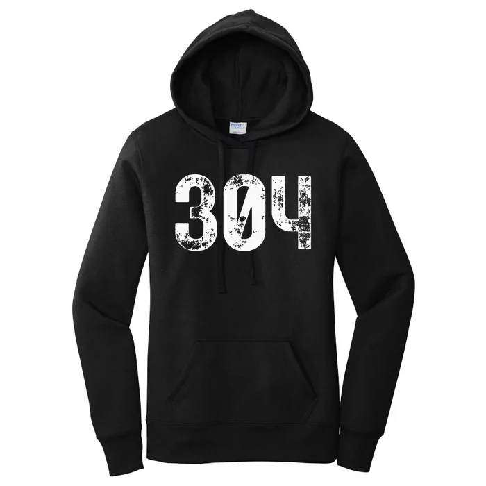 304 Area Code West Virginia Mobile Telephone Area Code 304 Women's Pullover Hoodie