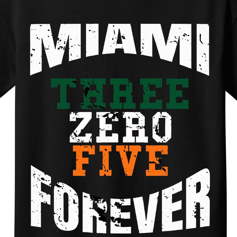 305 Area Code Three Zero Five Miami Kids T-Shirt