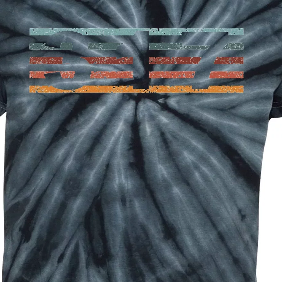 317 Area Code Retro Indiana Greenwood Kids Tie-Dye T-Shirt