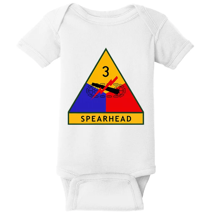 3rd Armored Division Army Wwii Spearhead Baby Bodysuit