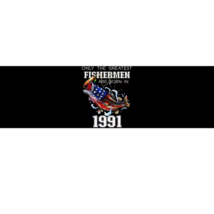 32nd Birthday 1991 Fishermen Bass Fishing 32 Years Old Bumper Sticker