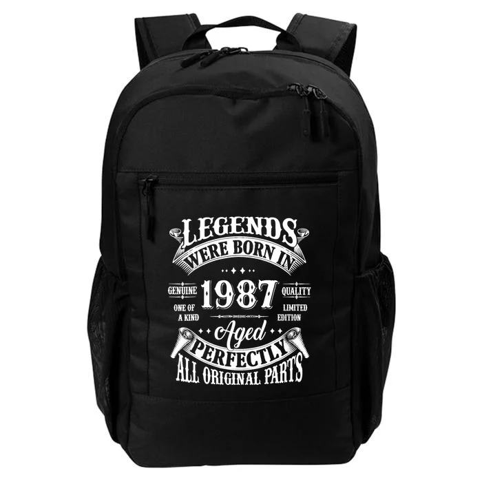 37th Birthday 37 Years Old Vintage Legends Born In 1987 Daily Commute Backpack