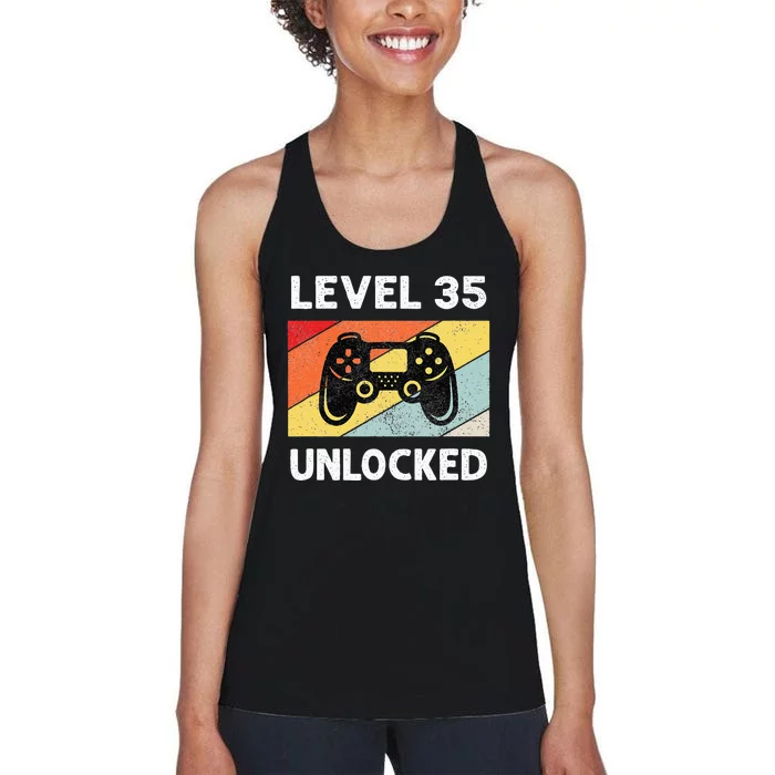 35th Birthday 35 Year Old Women's Racerback Tank