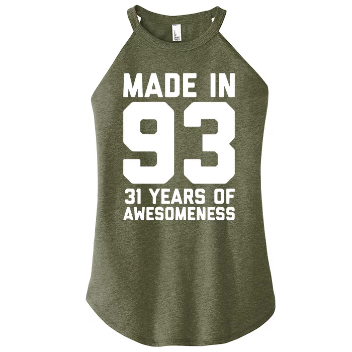 31st Birthday 31 Year Old Gift Women Son Daughter Long Sleeve Women’s Perfect Tri Rocker Tank