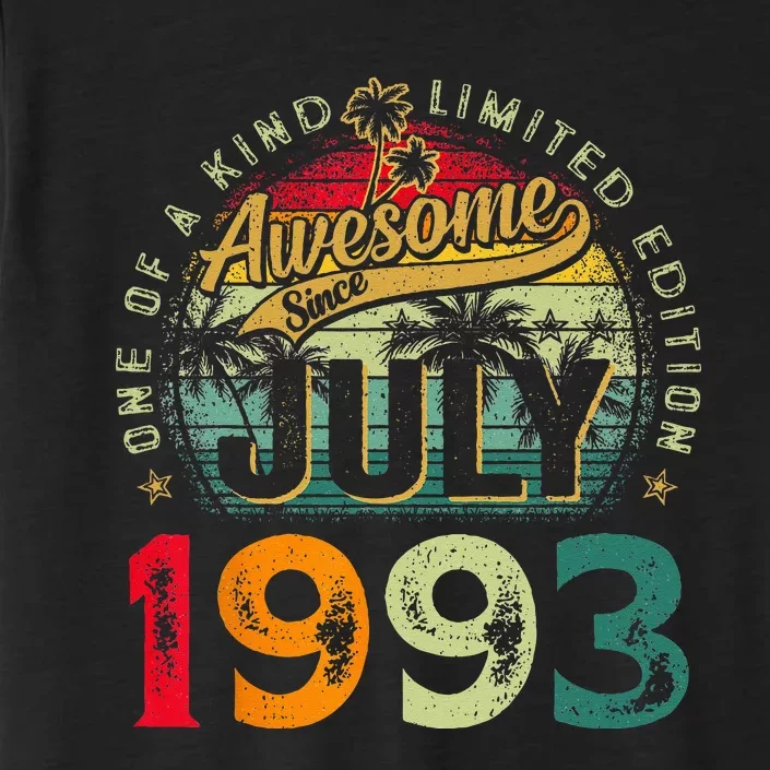 30th Birthday Awesome Since July 1993 30 Years Old Gifts ChromaSoft Performance T-Shirt