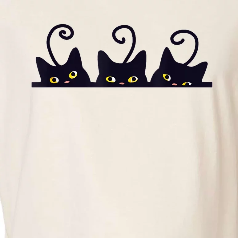 3 Black Cats Funny Cat Lovers Design Girl Boy Cat Garment-Dyed Women's Muscle Tee