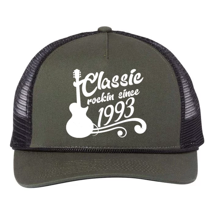 30th Birthday Classic Rockin Since 1993 Retro Rope Trucker Hat Cap