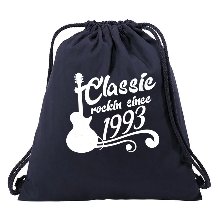 30th Birthday Classic Rockin Since 1993 Drawstring Bag