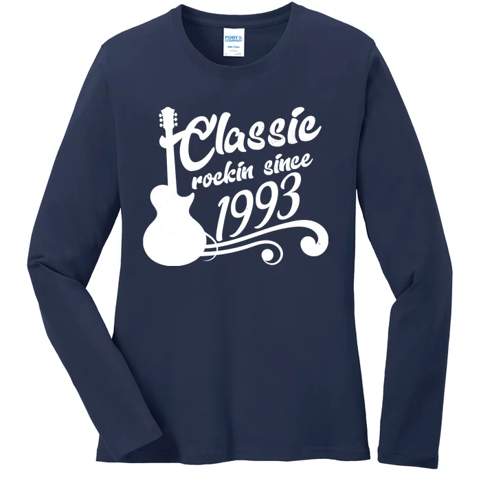 30th Birthday Classic Rockin Since 1993 Ladies Long Sleeve Shirt